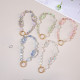 Sweet Girl Phone Chain Crystal Clear Versatile Short Pearl Colorful Bead Dream Keychain Phone Hanging Rope