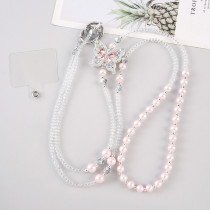 Crossbody long chain accessories, phone chains, phone cases, bead pendants, keychains, wholesale, light luxury lanyard bags