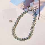 Crystal Wheel Bead Pendant Phone Chain Phone Case Bag CCD Chain Decorative Strip Clip Anti