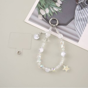 Shell Star Crystal Girl Heart Phone Chain Trendy Versatile Phone Pendant Creative Keychain Bag Hanging