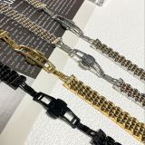 Suitable for Applewatch S11 seven bead stainless steel Apple IWatch butterfly buckle bracelet
