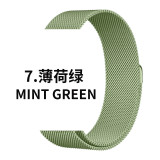 Suitable for Apple iwatch S10/11 Milanese stainless steel strap magnetic buckle