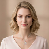 Rhododendron Bird Love Necklace Clavicle Chain Fashion Casual Accessories