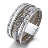 Summer starfish shell bracelet women's hand woven leather Bohemian bracelet in stock