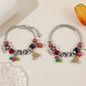 Bizarre Stories DIY Beaded Bracelet, Film and Television Peripheral Elements, Female Accessories, Snake Bone Bracelet