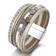 Summer starfish shell bracelet women's hand woven leather Bohemian bracelet in stock
