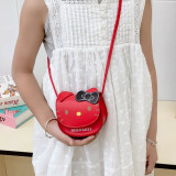 Children's bag, cartoon cute zero wallet, stylish parent-child crossbody bag, headphone jack, red envelope, women's bag