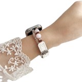 Beaded leather strap suitable for Apple iWatch123456789S10 watch