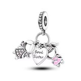 Cute cartoon dress pendant, oil dripping cat bone bracelet, beaded DIY accessory accessories