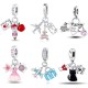Cute cartoon dress pendant, oil dripping cat bone bracelet, beaded DIY accessory accessories