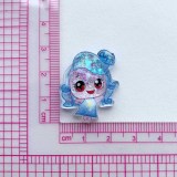 20mm snap button DIY charms Sequin cut cartoon little girl resin