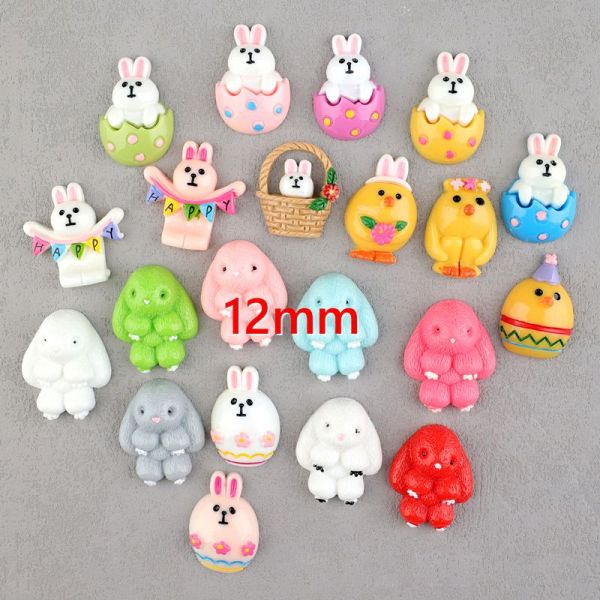 12mm snap button DIY charms Bonnie Rabbit Bright Face Rabbit Resin