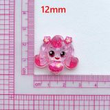12mm snap button DIY charms Sequin cut cartoon little girl resin