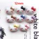 12mm snap button DIY charms Bright surface bow kt kitten resin