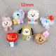 12mm snap button DIY charms Cartoon Pacha Dog Resin