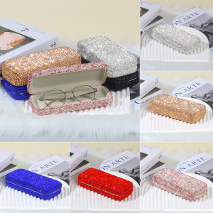 Rhinestone Glasses storage box, sunglasses box, portable storage