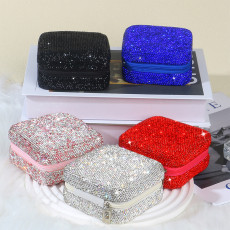 Rhinestone jewelry box, necklace, ring jewelry packaging box