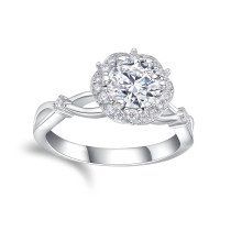 925 silver moissanite ring ins style ring for women