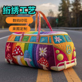New printed women's yoga bag, handbag, embroidered travel bag, multifunctional sports and fitness bag