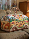 New printed women's yoga bag, handbag, embroidered travel bag, multifunctional sports and fitness bag