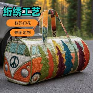New printed women's yoga bag, handbag, embroidered travel bag, multifunctional sports and fitness bag