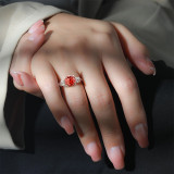 Caibao Fireworks Cut a Bundle of Starlight Ring Explosion Sparkle Caibao High Carbon Diamond Ring