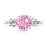Caibao Fireworks Cut a Bundle of Starlight Ring Explosion Sparkle Caibao High Carbon Diamond Ring