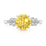Caibao Fireworks Cut a Bundle of Starlight Ring Explosion Sparkle Caibao High Carbon Diamond Ring