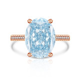 Sparkling Pigeon Egg Papalacha Ring with Luxurious Inlaid High Carbon Diamond Ice Flower Cutting Ring for Women