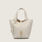 Hot selling PU leather vegetable basket handbag tote bag in stock