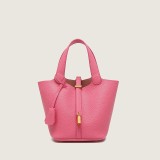 Hot selling PU leather vegetable basket handbag tote bag in stock
