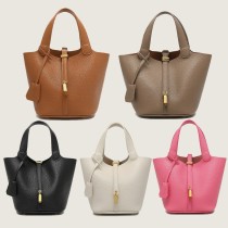 Hot selling PU leather vegetable basket handbag tote bag in stock