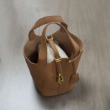 Hot selling PU leather vegetable basket handbag tote bag in stock