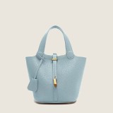 Hot selling PU leather vegetable basket handbag tote bag in stock