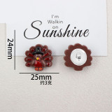 Cartoon Easter Series 20mm snap button Resin DIY Jewelry