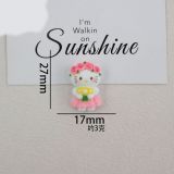 Cartoon Kitty Series 20mm snap button Resin DIY Jewelry