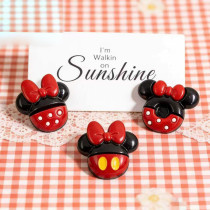 Cartoon Minimi Mickey series handmade materials  20mm snap button Resin DIY Jewelry
