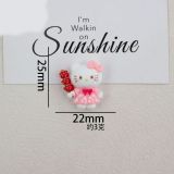 Cartoon Kitty Series 20mm snap button Resin DIY Jewelry