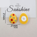 Cartoon Easter Series 20mm snap button Resin DIY Jewelry