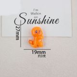 Cartoon Animal Series Handmade 20mm snap button Resin DIY Jewelry