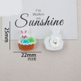 Cartoon Easter Series 20mm snap button Resin DIY Jewelry