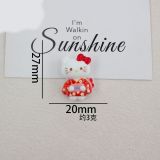 Cartoon Kitty Series 20mm snap button Resin DIY Jewelry