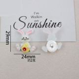 Cartoon Easter Series 20mm snap button Resin DIY Jewelry