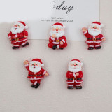 Santa Claus Handmade  20mm snap button Resin DIY Jewelry