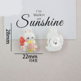 Cartoon Easter Series 20mm snap button Resin DIY Jewelry