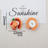 Cartoon Easter Series 20mm snap button Resin DIY Jewelry