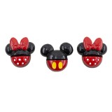 Cartoon Minimi Mickey series handmade materials  20mm snap button Resin DIY Jewelry