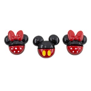 Cartoon Minimi Mickey series handmade materials  20mm snap button Resin DIY Jewelry
