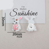 Cartoon Easter Series 20mm snap button Resin DIY Jewelry