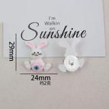 Cartoon Easter Series 20mm snap button Resin DIY Jewelry
